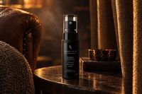 Burnt Caramel Ice Cream Spray beside curtains and a sofa