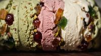 Cassata texture close up