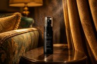 Kunafa Ice Cream Spray beside curtains and a sofa