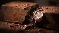 Belgian Chocolate texture close up