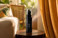 Mango Crème Ice Cream Spray beside curtains and a sofa