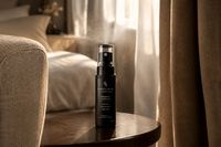 French Vanilla Ice Cream Spray beside curtains and a sofa